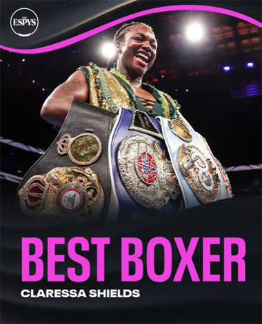 Claressa Shields Wins "Best Boxer" Award At 2023 ESPYS Becomes First ...